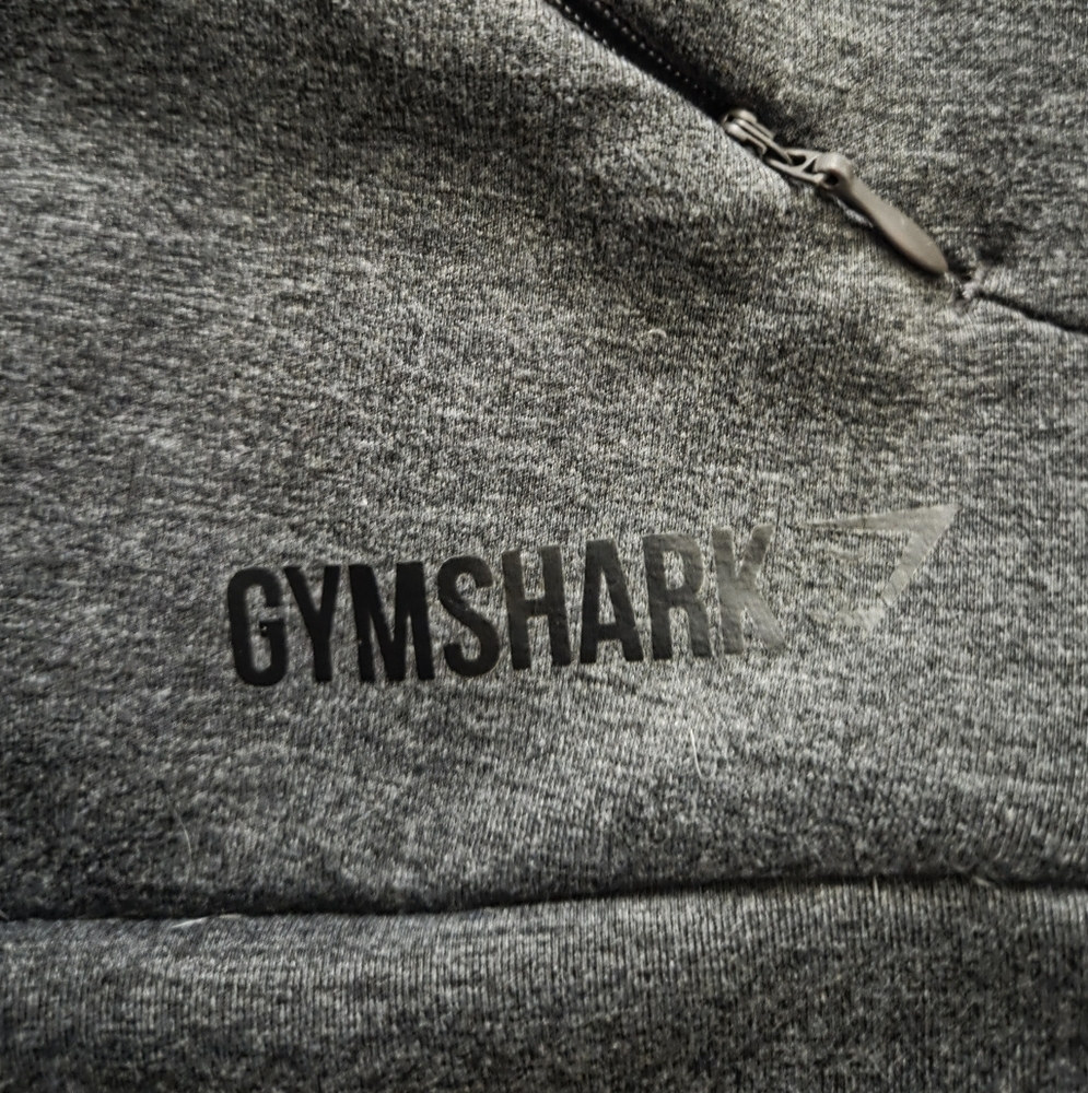 Gymshark Gray and Black Cropped Zip-Up Hoodie - Picture 9 of 11